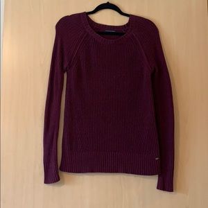 Last chance!! American Eagle Burgundy Purple Sweater